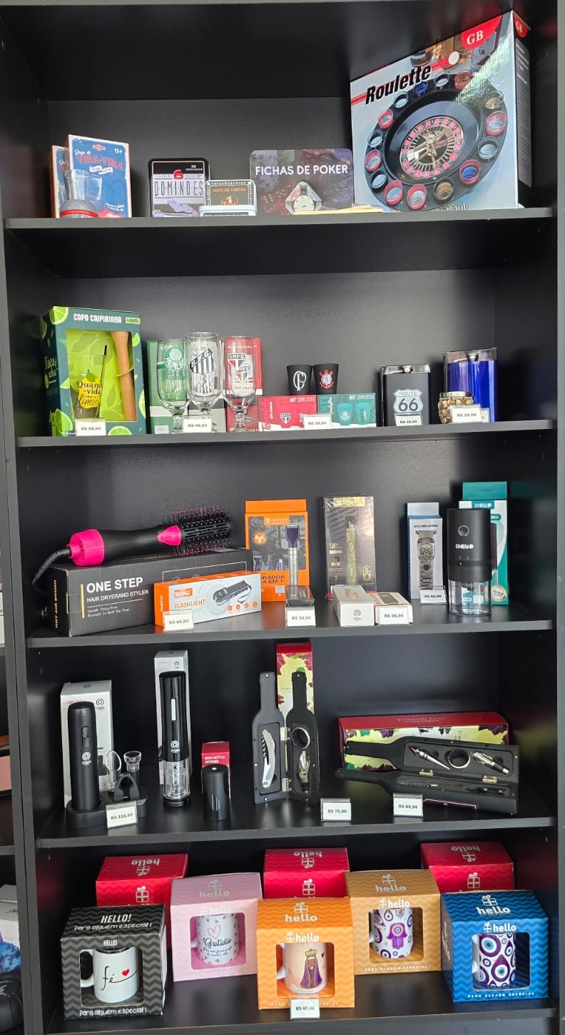 Prateleira de produtos - Acessórios